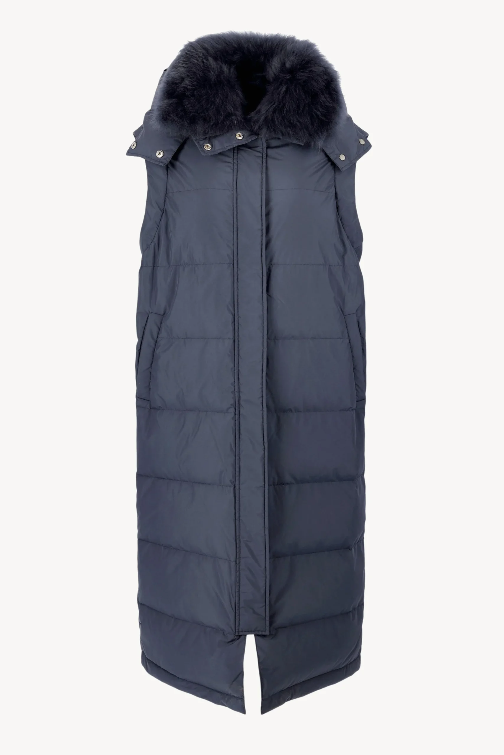 Femme Yves Salomon Manteau De Duvet Ultralight In Midnight