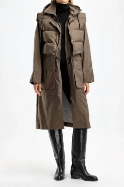 Femme H2O Fagerholt Manteau De Pluie En Earth