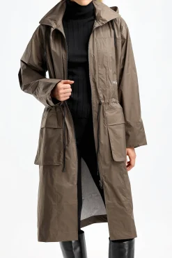 Femme H2O Fagerholt Manteau De Pluie En Earth