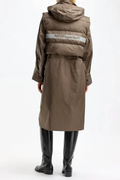 Femme H2O Fagerholt Manteau De Pluie En Earth