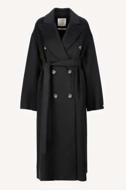 Femme Sportmax Manteau Draghi En Noir