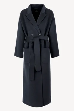 Femme Anine Bing Manteau Dylan Maxi En Bleu Marine