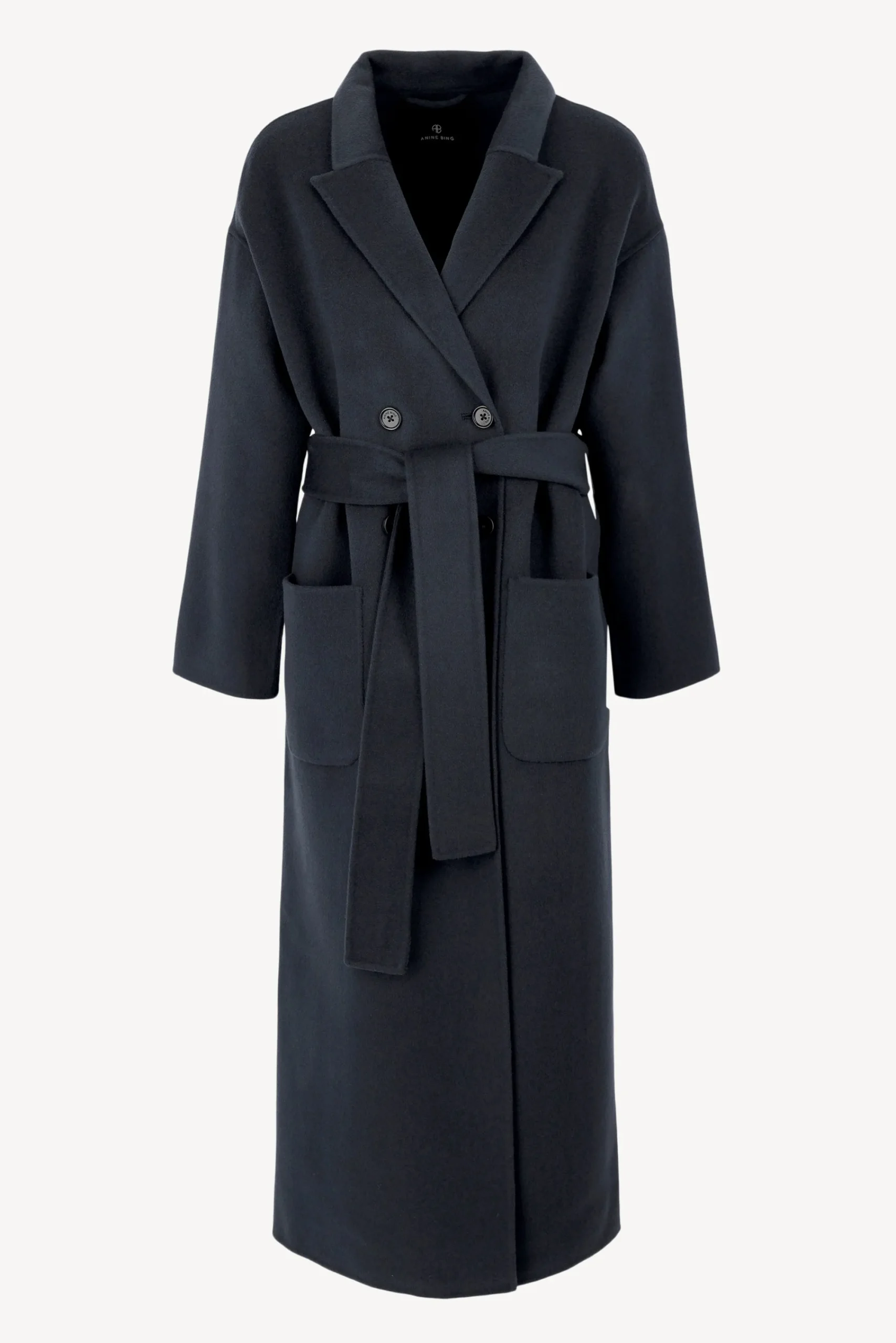 Femme Anine Bing Manteau Dylan Maxi En Bleu Marine