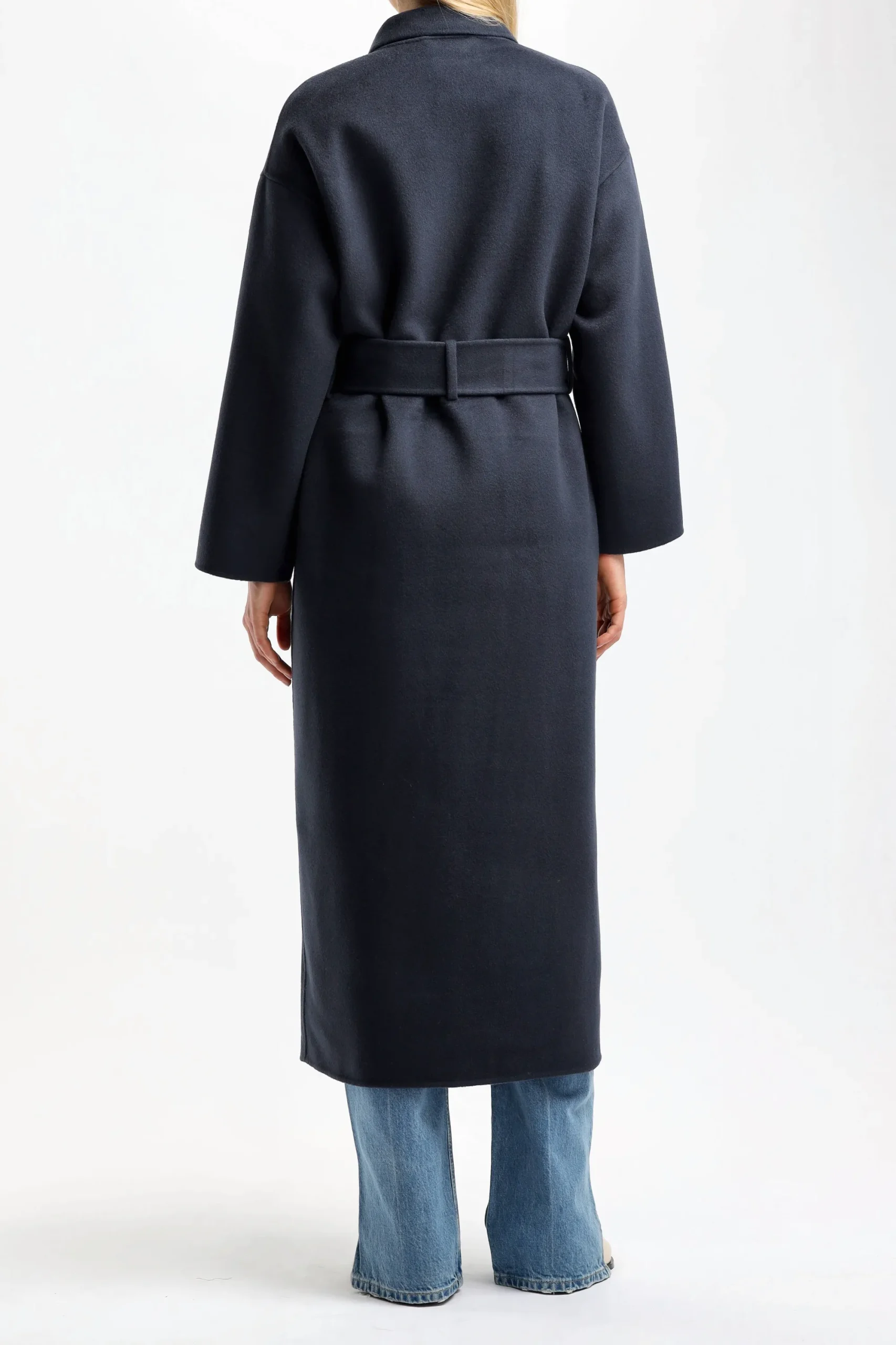 Femme Anine Bing Manteau Dylan Maxi En Bleu Marine