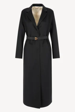 Femme Agnona Manteau En Cachemire Noir
