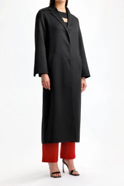 Femme Agnona Manteau En Cachemire Noir