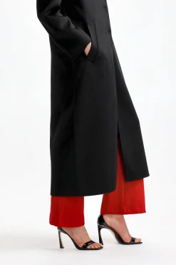 Femme Agnona Manteau En Cachemire Noir