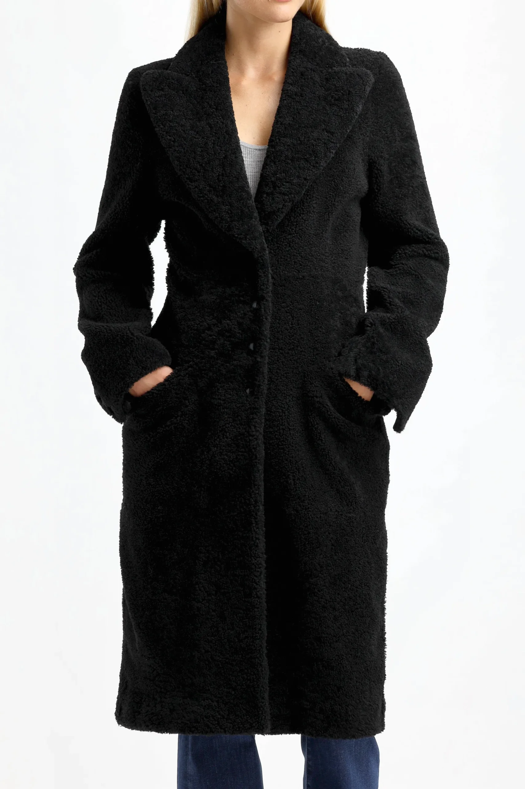 Femme Tom Ford Manteau En Fourrure Noir