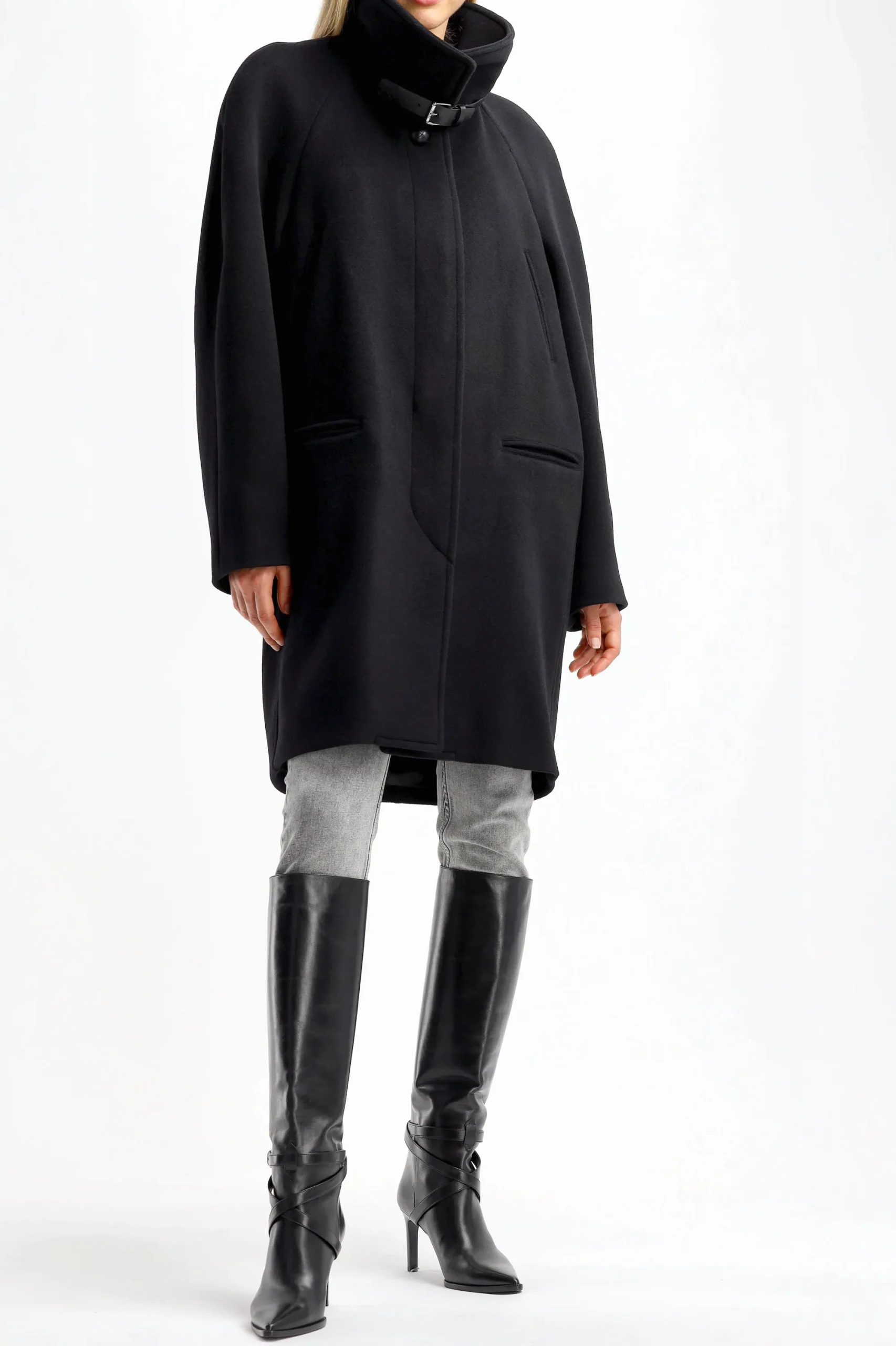 Femme Isabel Marant Manteau Fares En Noir