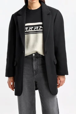 Femme Isabel Marant Manteau Jilinka En Noir