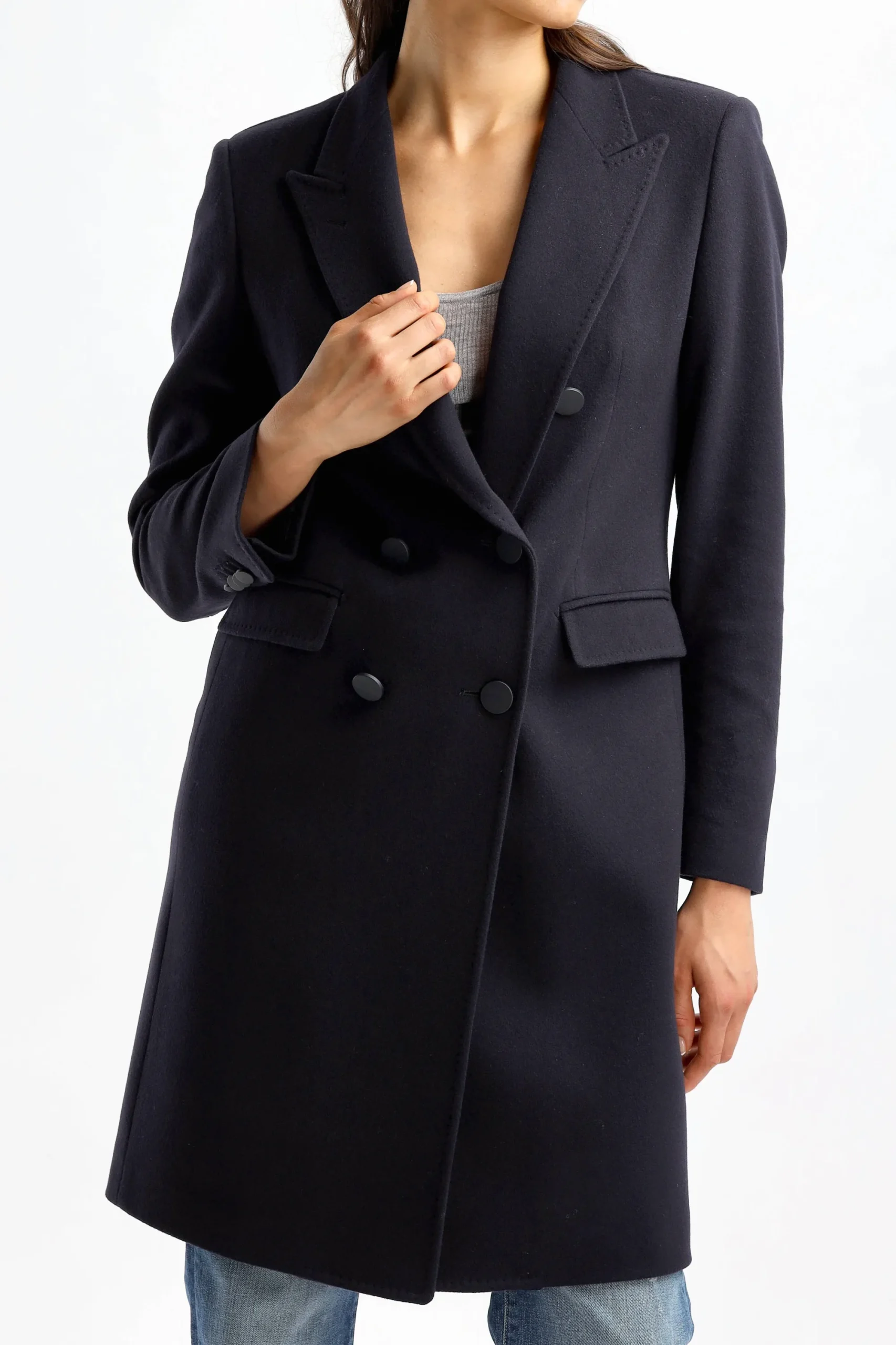 Femme Tagliatore Manteau Parigi En Bleu