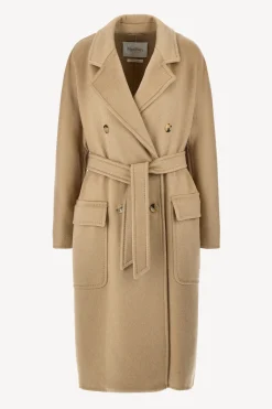 Femme Max Mara Manteau Renania En Chameau