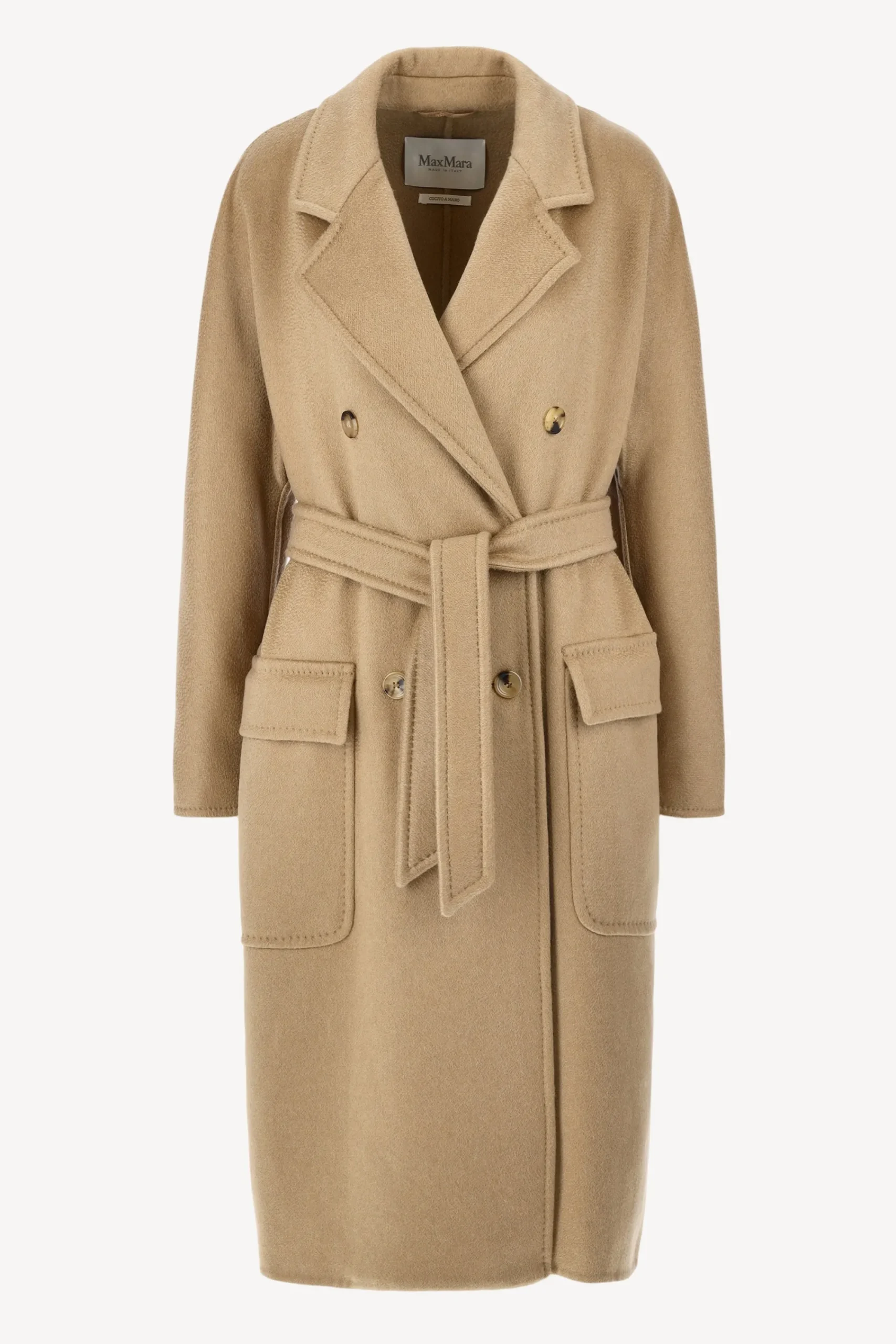 Femme Max Mara Manteau Renania En Chameau