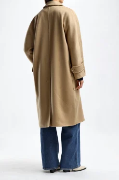 Femme Max Mara Manteau Renania En Chameau