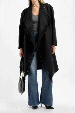 Femme IRO Manteau Ricky En Noir