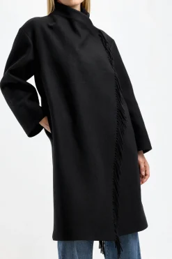 Femme IRO Manteau Ricky En Noir