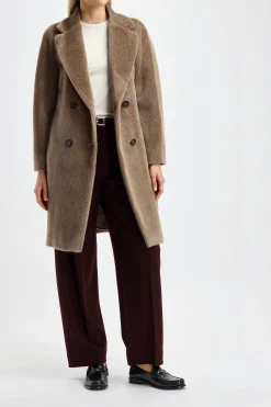 Femme S Max Mara Manteau Roseto En Miel