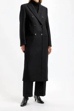 Femme Toteme Manteau Tailored En Noir