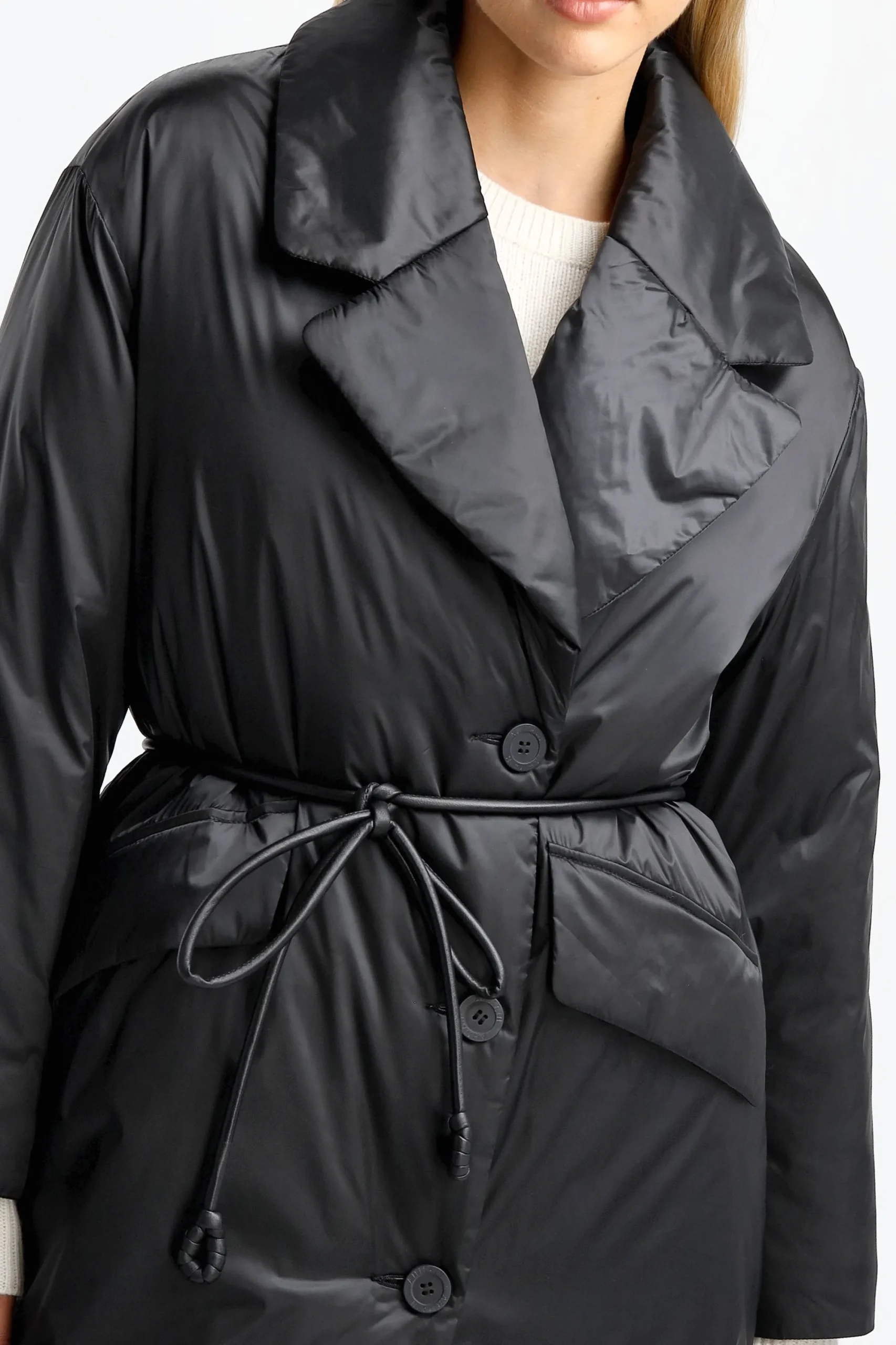 Femme Ahirain Manteau Techno Rain En Noir