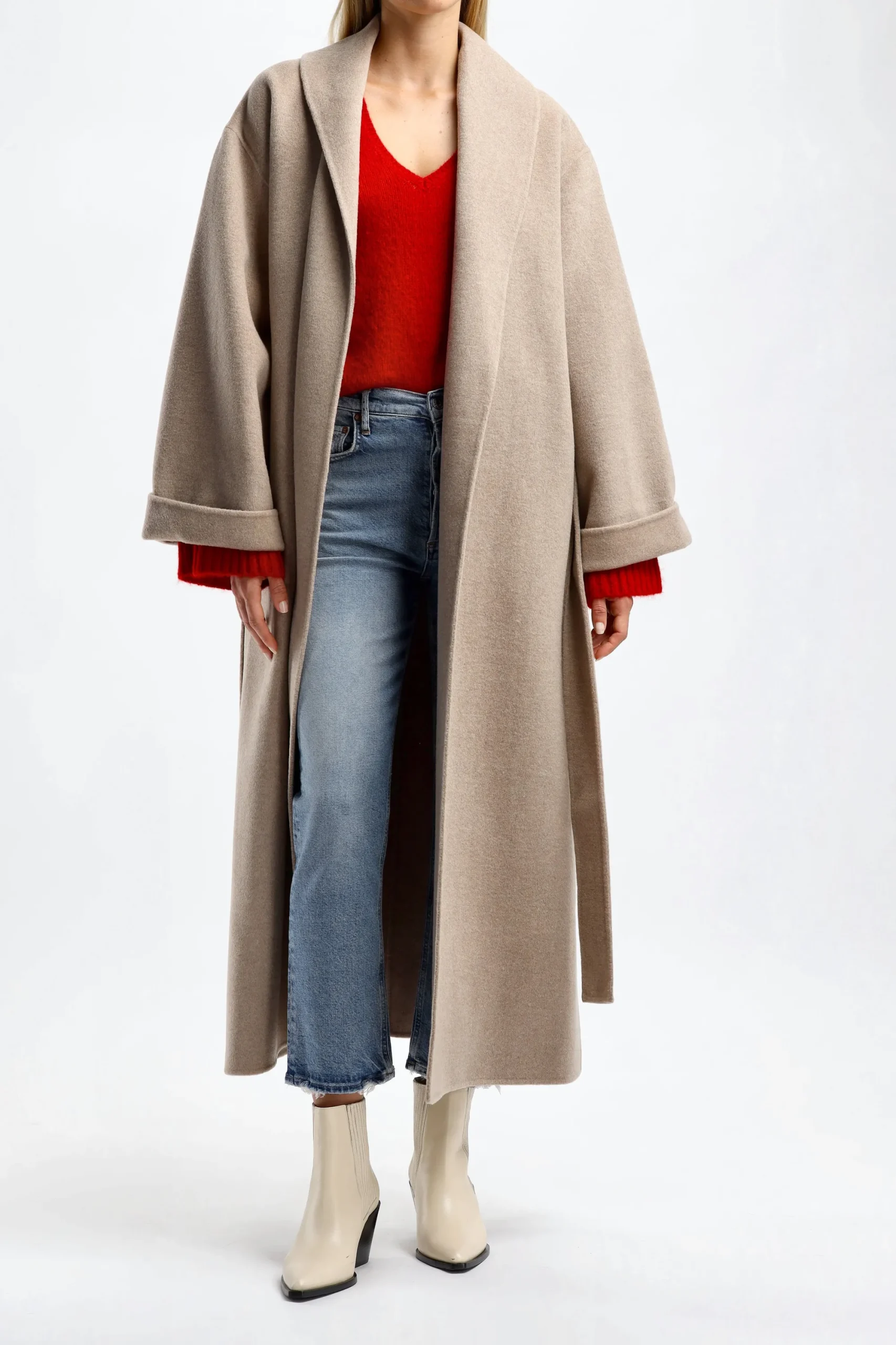 Femme by Malene Birger Manteau Trullem Dans Grey Brown Melange