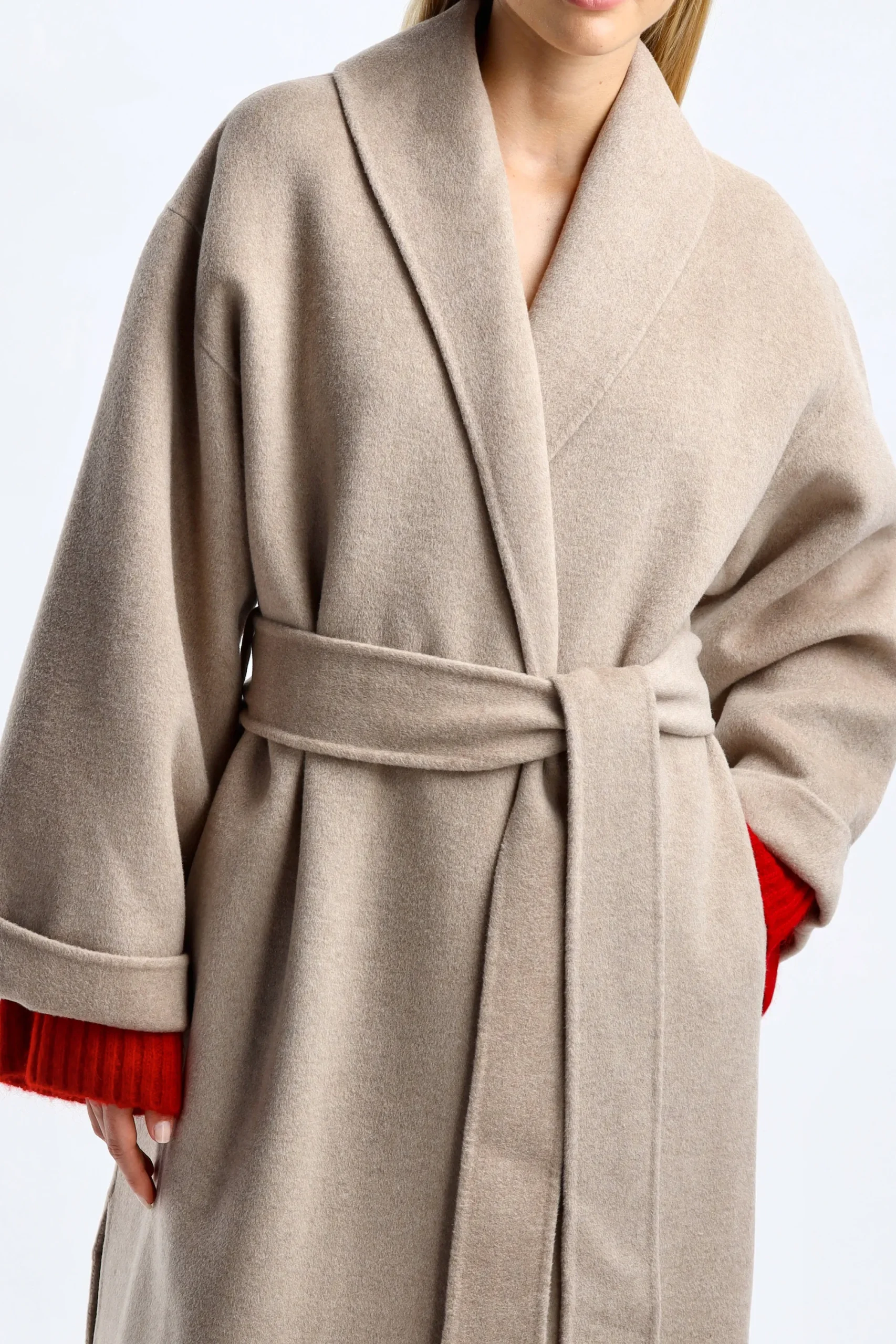 Femme by Malene Birger Manteau Trullem Dans Grey Brown Melange