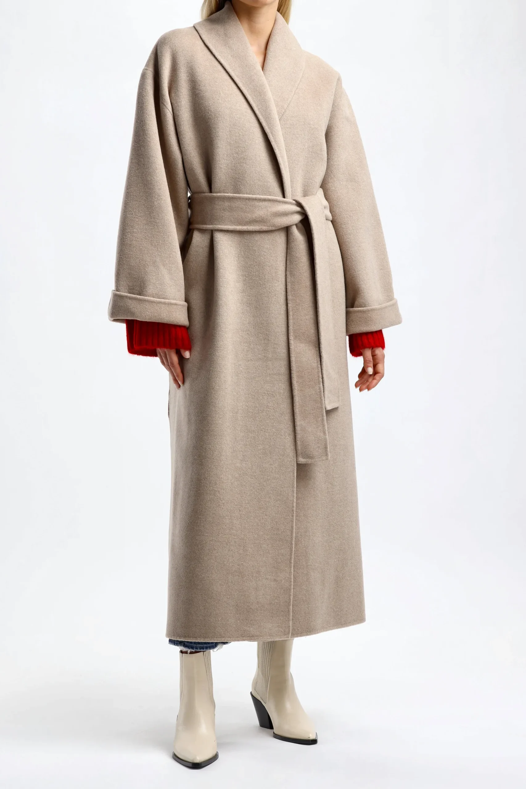 Femme by Malene Birger Manteau Trullem Dans Grey Brown Melange