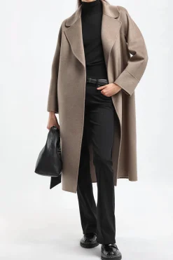 Femme S Max Mara Manteau Zurigo En Gris Pigeon
