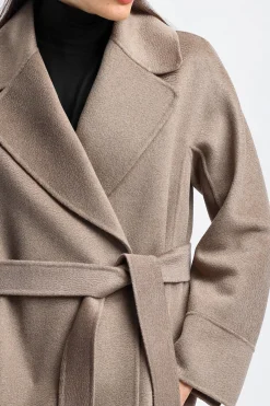 Femme S Max Mara Manteau Zurigo En Gris Pigeon