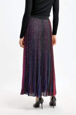 Femme Missoni Maxi Jupe En Noir/Viola