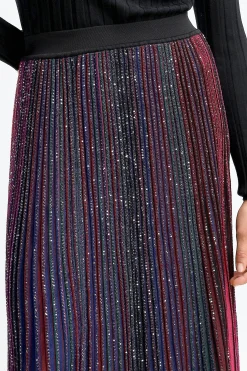 Femme Missoni Maxi Jupe En Noir/Viola