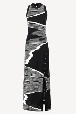 Femme Missoni Maxi Robe Noire/Blanche