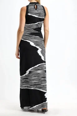 Femme Missoni Maxi Robe Noire/Blanche