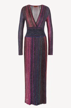 Femme Missoni Maxi Robe Noire/Viola