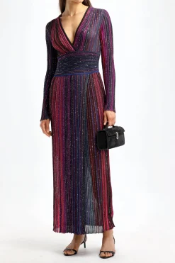 Femme Missoni Maxi Robe Noire/Viola