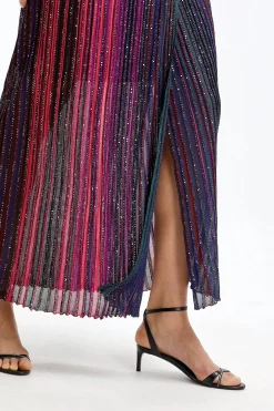 Femme Missoni Maxi Robe Noire/Viola