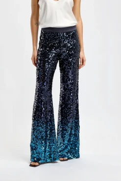 Femme DMN Pantalon A Paillettes Angelina En Bleu