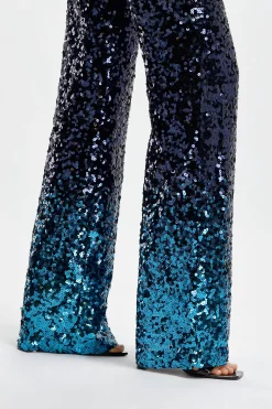 Femme DMN Pantalon A Paillettes Angelina En Bleu