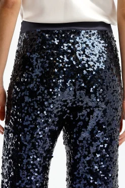 Femme DMN Pantalon A Paillettes Angelina En Bleu