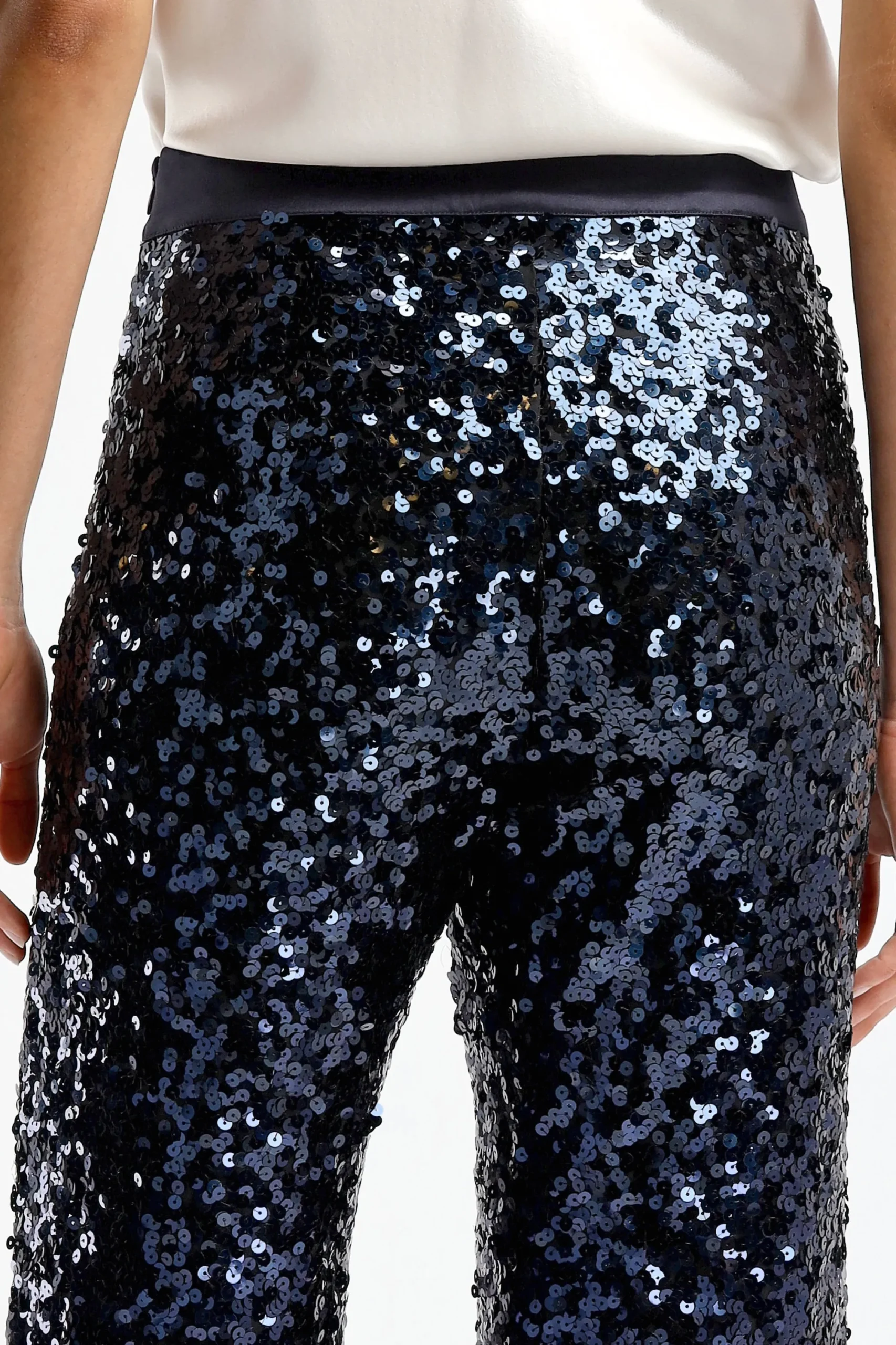 Femme DMN Pantalon A Paillettes Angelina En Bleu