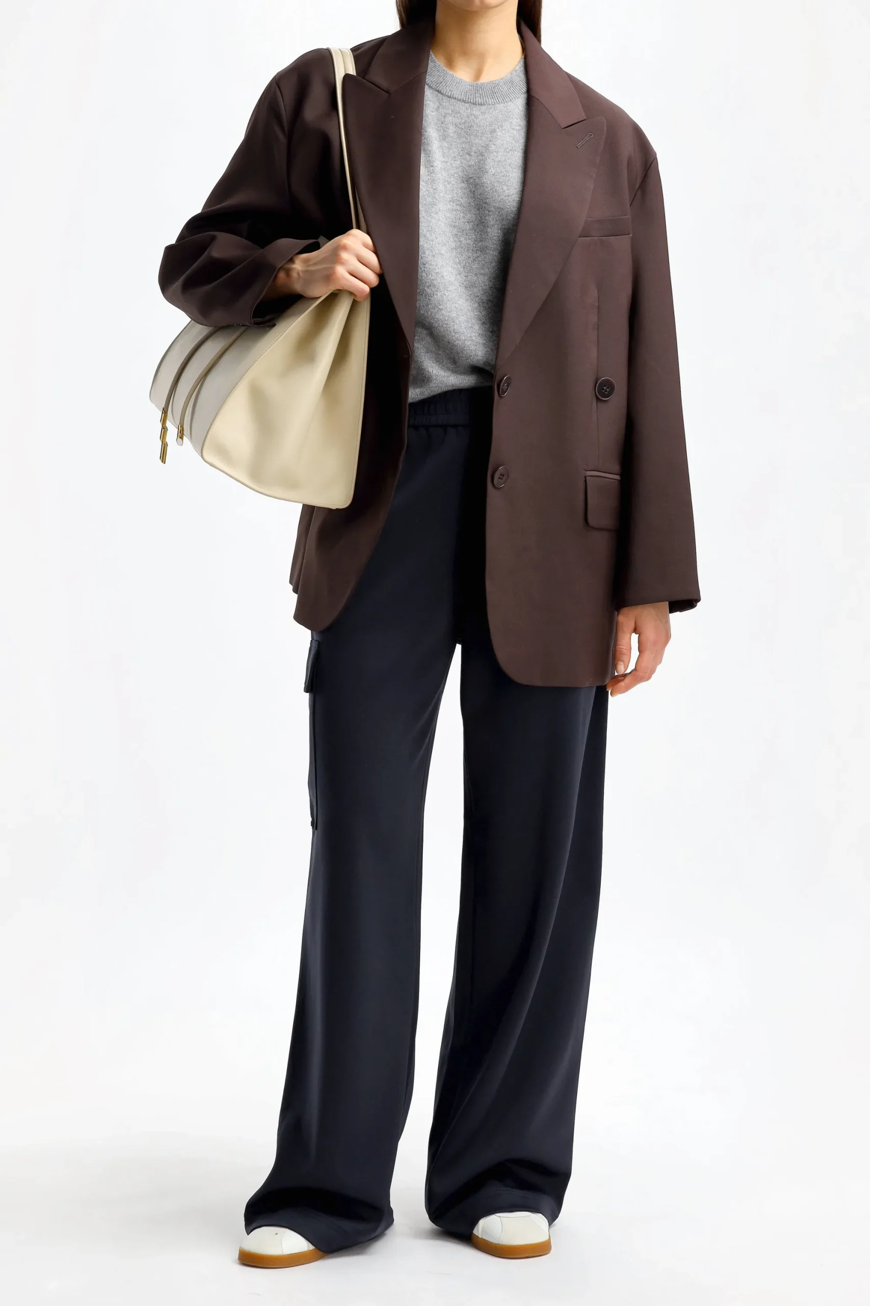 Femme Tibi Pantalon Active Knit En Marine