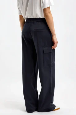 Femme Tibi Pantalon Active Knit En Marine