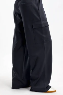 Femme Tibi Pantalon Active Knit En Marine