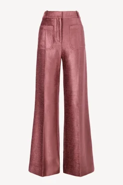 Femme Victoria Beckham Pantalon Alina En Prune