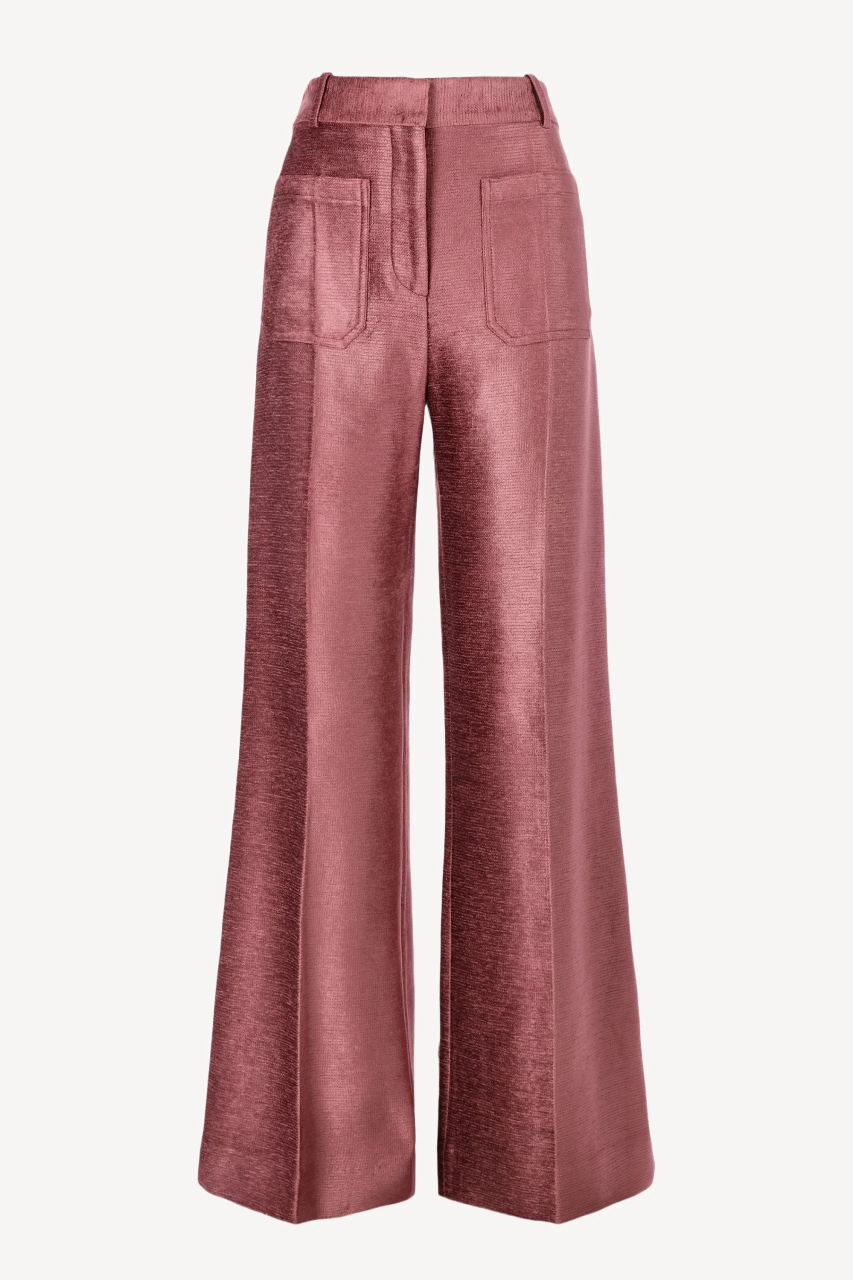 Femme Victoria Beckham Pantalon Alina En Prune