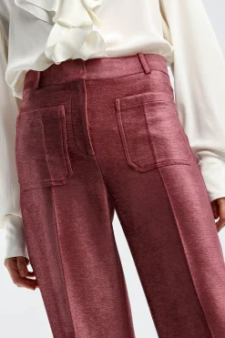 Femme Victoria Beckham Pantalon Alina En Prune