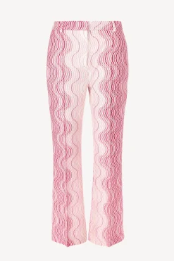 Femme Missoni Pantalon Bootcut Blanc/Rose