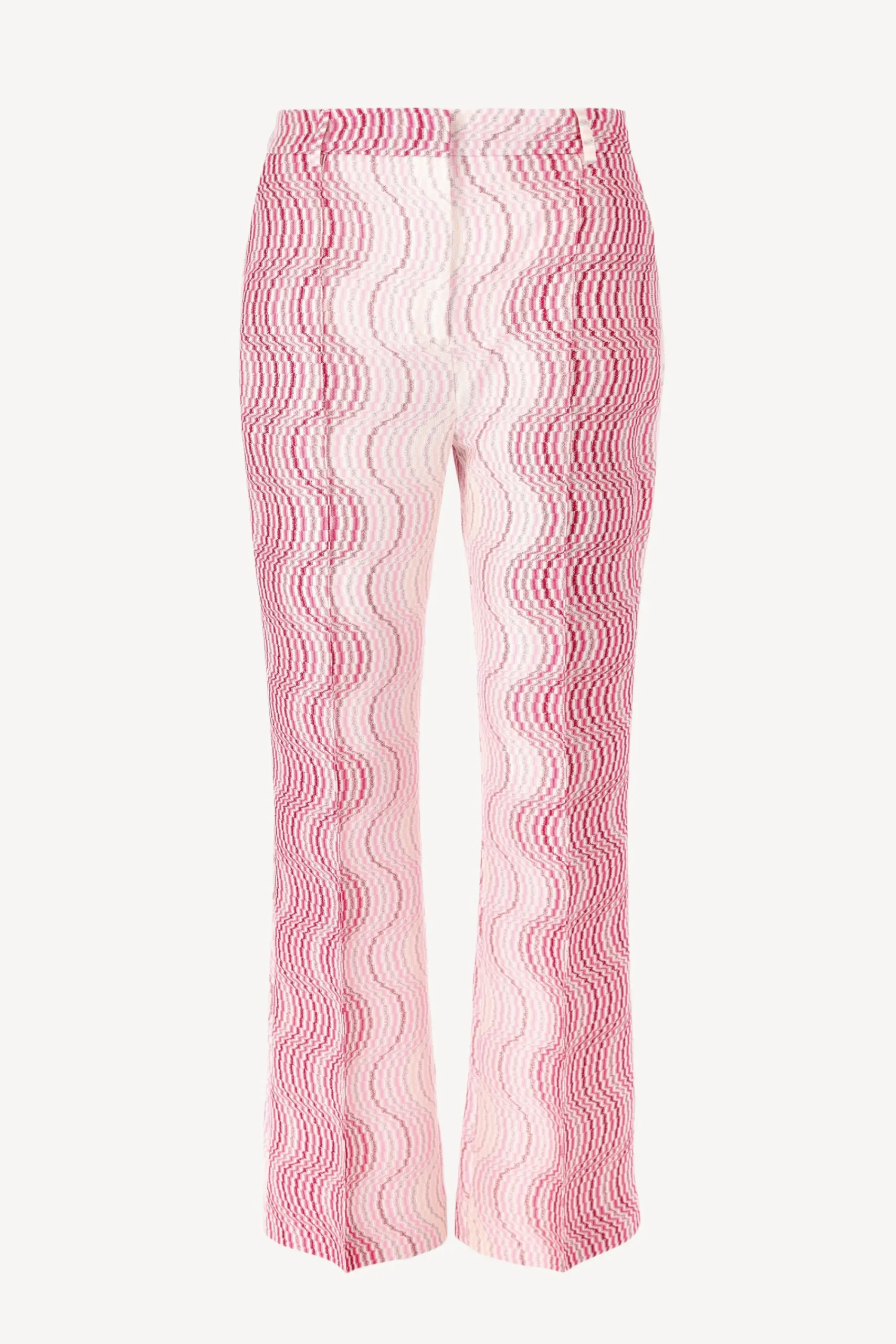Femme Missoni Pantalon Bootcut Blanc/Rose