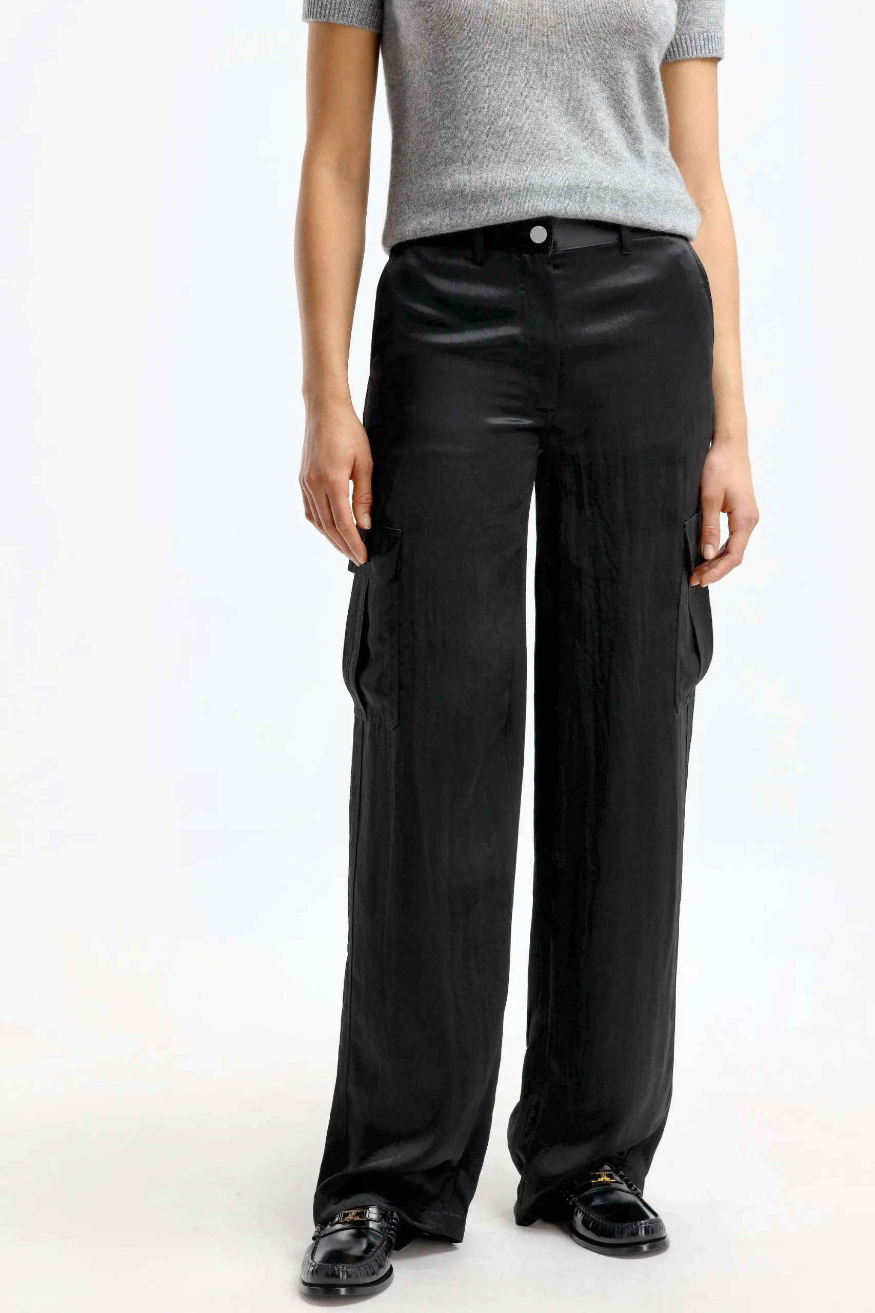 Femme Theory Pantalon Cargo En Noir