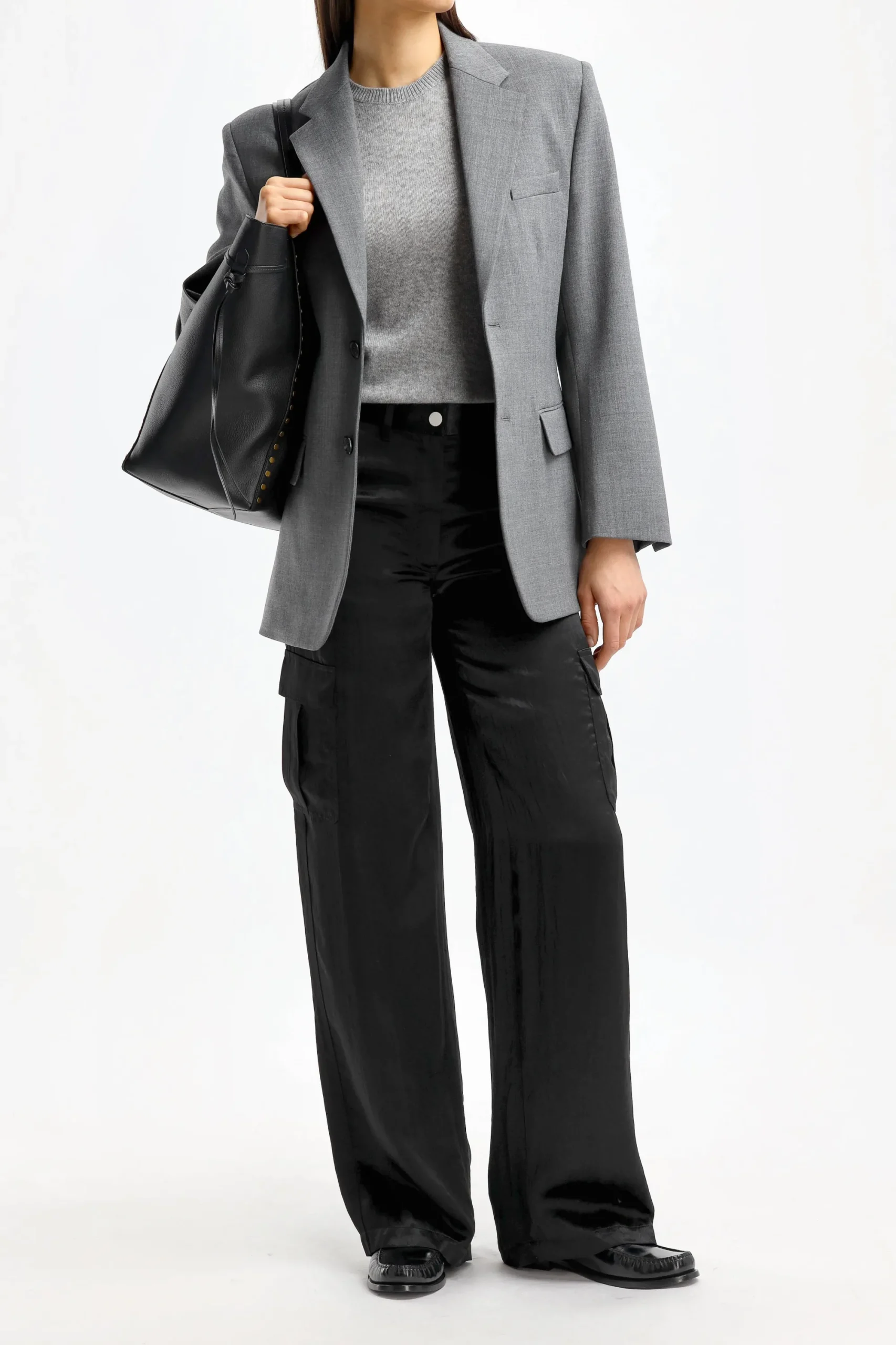 Femme Theory Pantalon Cargo En Noir