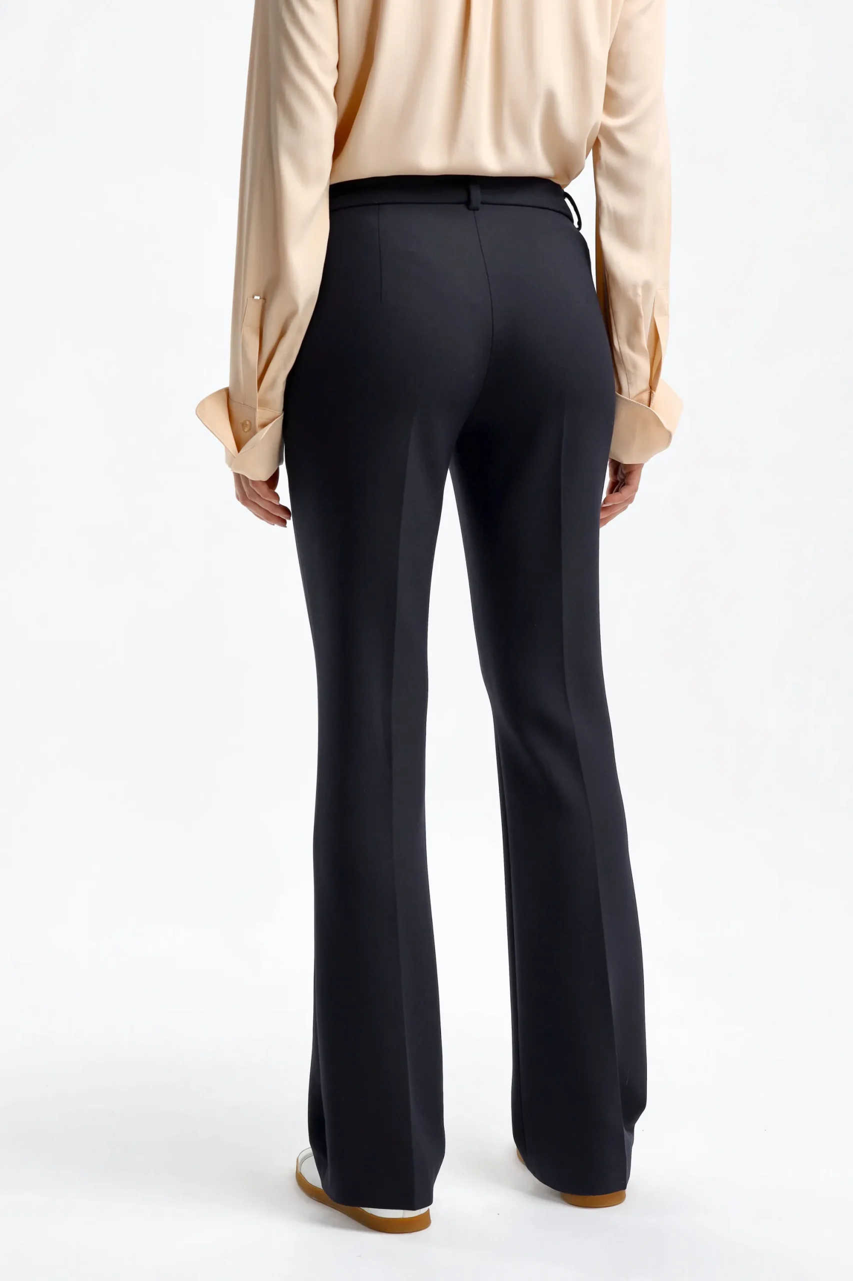 Femme Seductive Pantalon Caro Doppio En Marine